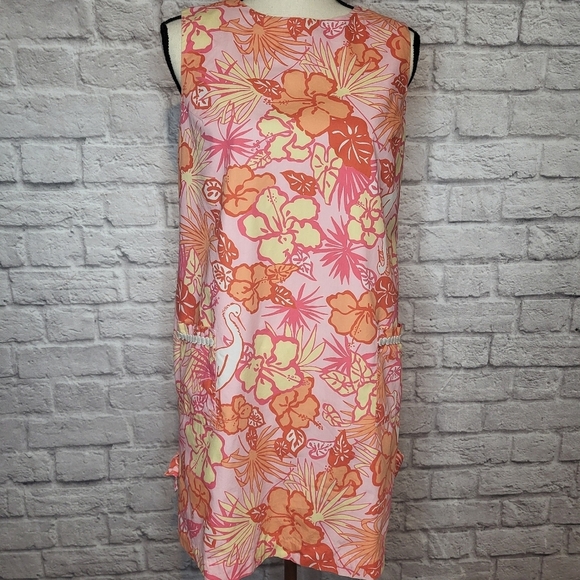 Lilly Pulitzer Dress Vintage Hereon There Shift Front Pockets Sleeveles Size S - Picture 3 of 9